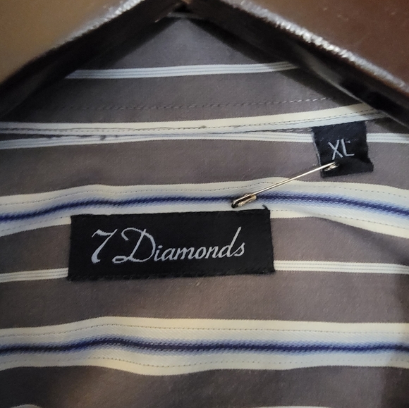 7 Diamonds Long Sleeve Button Up Shirt - Picture 3 of 5